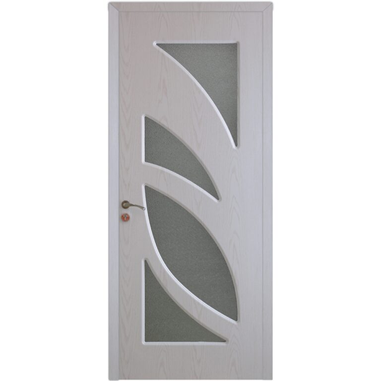 Usa lemn interior Modern cu geam RA-104 2000/800 Stejar Alb